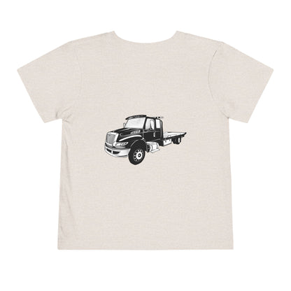 Flatbed Tow Truck Toddler Unisex Short Sleeve Crewneck Tee