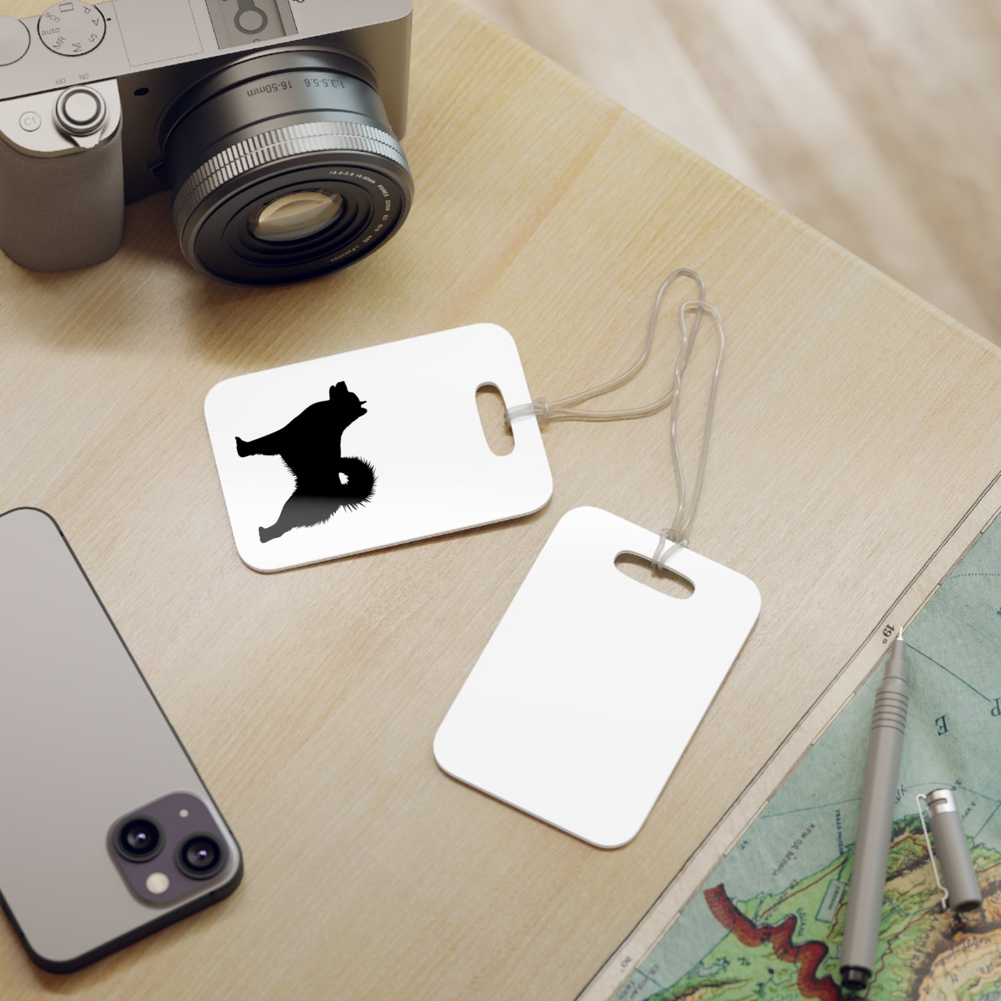 Malamute Silhouette Luggage Tag