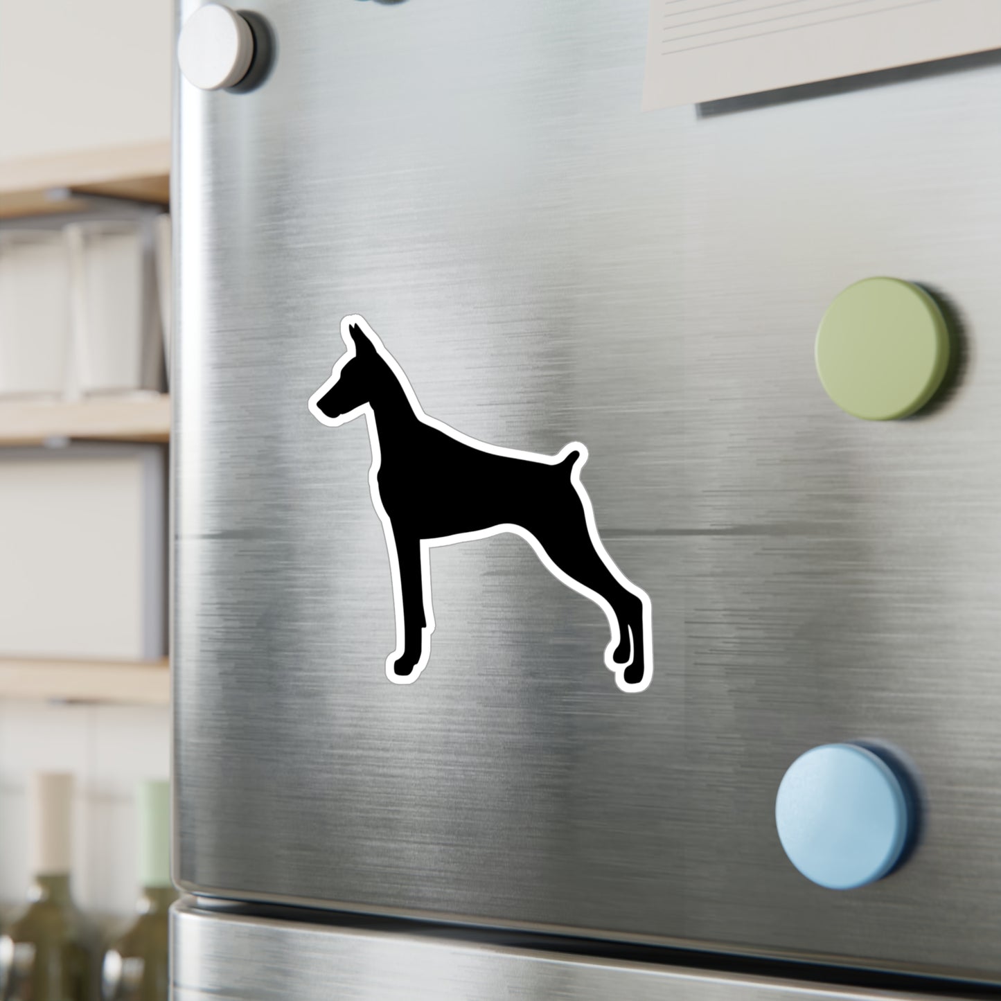 Doberman Silhouette Vinyl Decal
