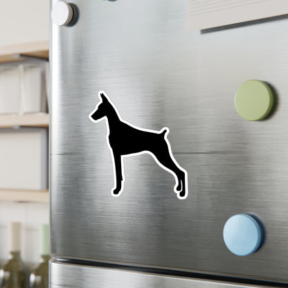 Doberman Silhouette Vinyl Decal