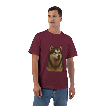 Malamute Head Men's Short-Sleeve Crewneck Tee