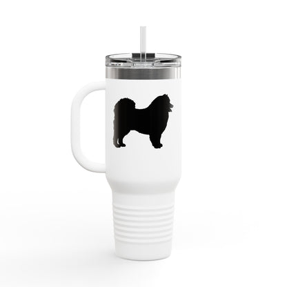 Samoyed Silhouette Insulated Travel Mug