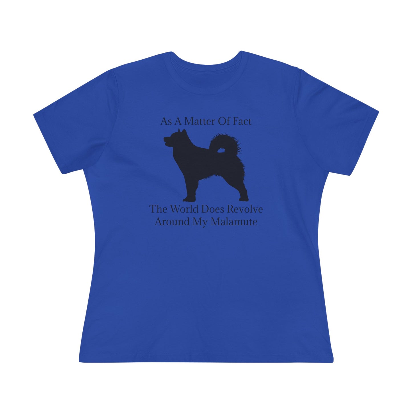 Matter Of Fact Malamute Women's Short Sleeve Crewneck Tee