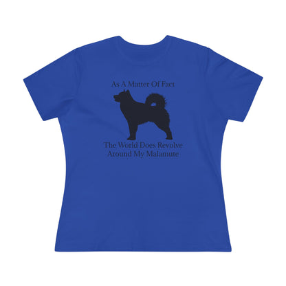 Matter Of Fact Malamute Women's Short Sleeve Crewneck Tee