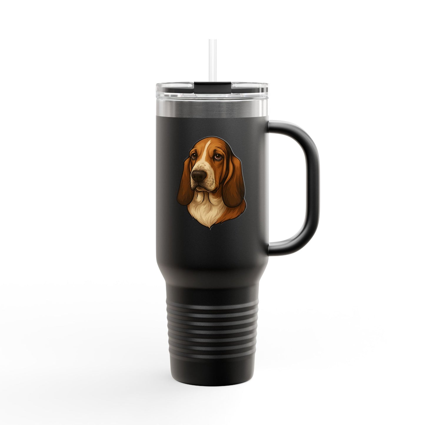 Basset Head Insulated Travel Mug