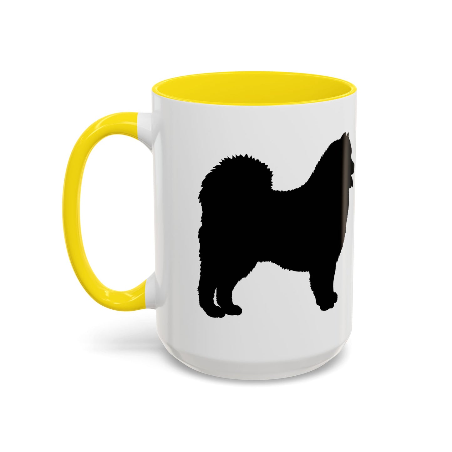 Samoyed Silhouette 2-Tone Coffee Mug
