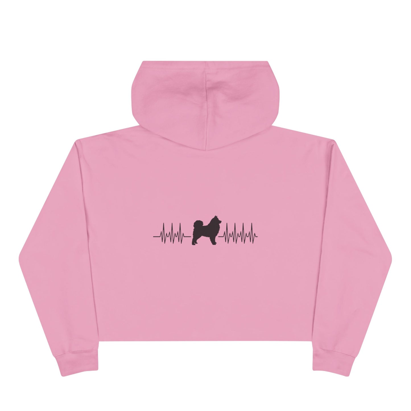 My Heart Beats For Samoyeds Women's Crop Hoodie