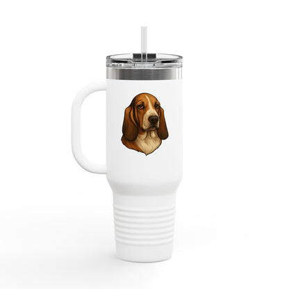 Basset Head Insulated Travel Mug