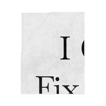 I Can't Fix Stupid Wheel Lift Tow Truck Velveteen Microfiber Blanket