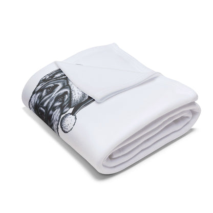 Santa Paws German Shepherd Arctic Fleece Blanket