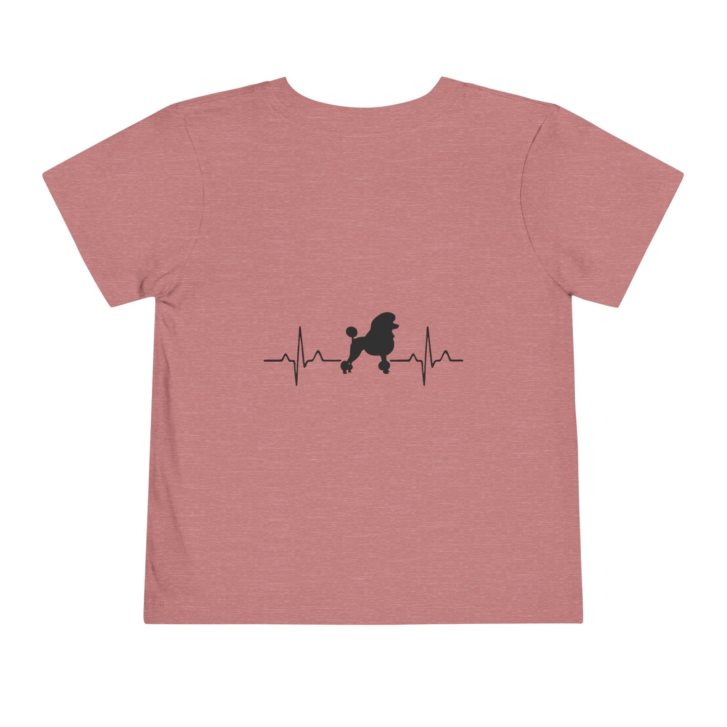 My Heart Beats For Poodles Toddler Unisex Short Sleeve Crewneck Tee