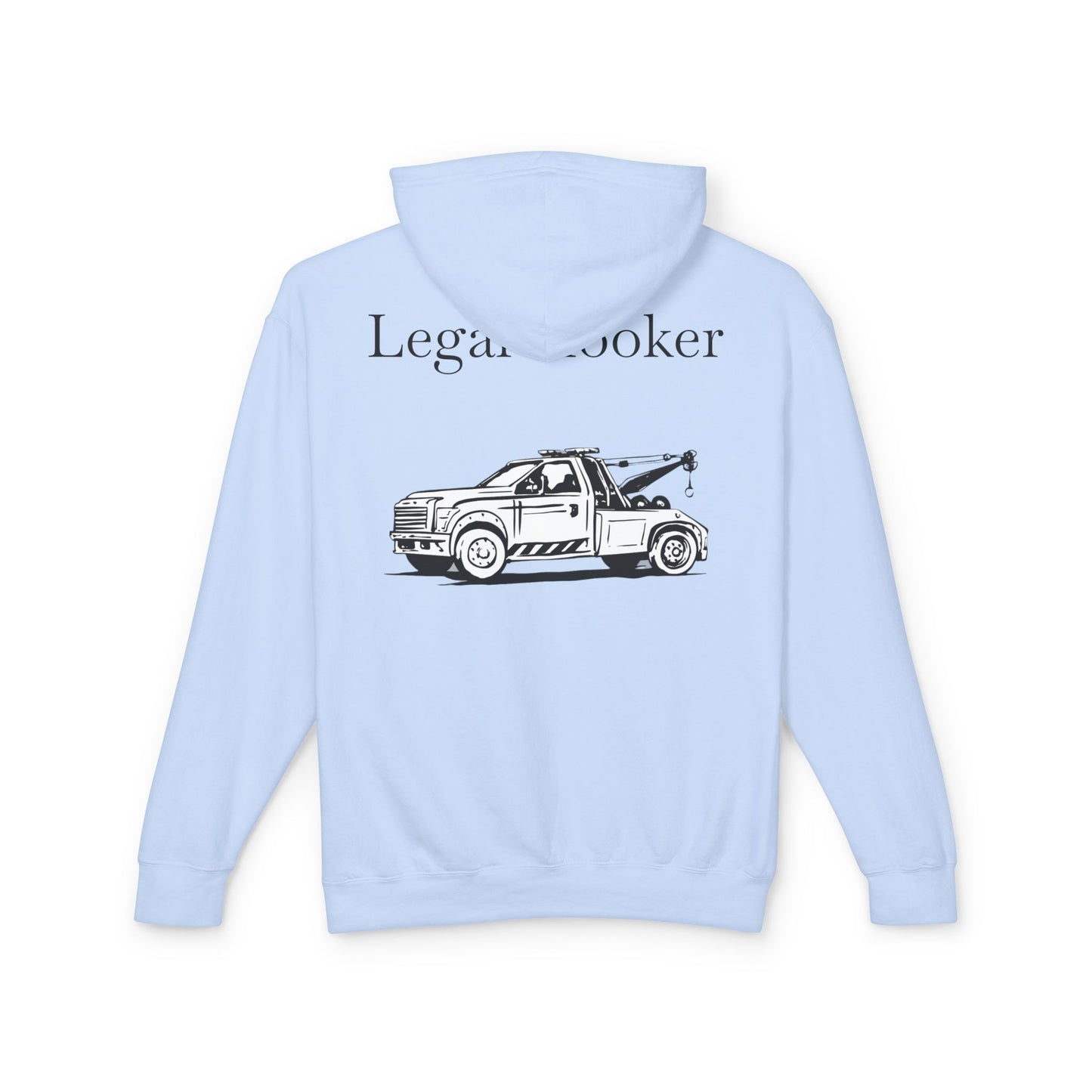 Legal H**ker Wheel Lift Tow Truck Unisex Lightweight Hoodie