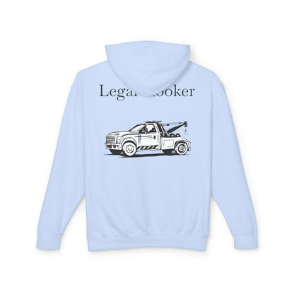 Legal H**ker Wheel Lift Tow Truck Unisex Lightweight Hoodie