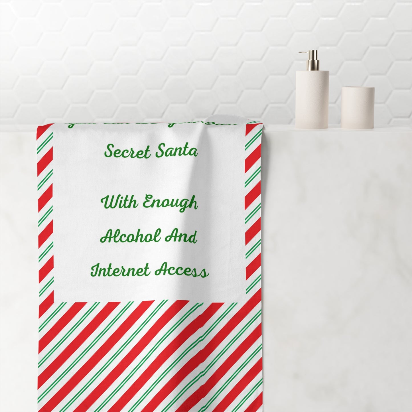 Your Own Secret Santa Mink-Cotton  Beach Towel