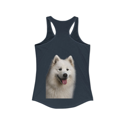 Samoyed Head Women's Racerback Tank