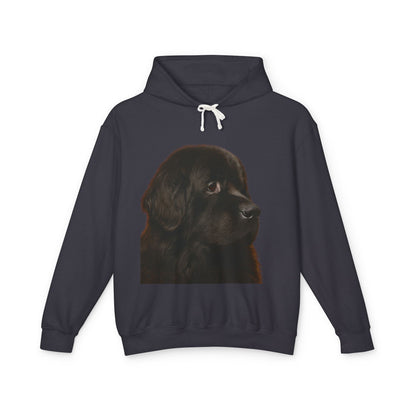 Newfie Head Unisex Lightweight Hoodie