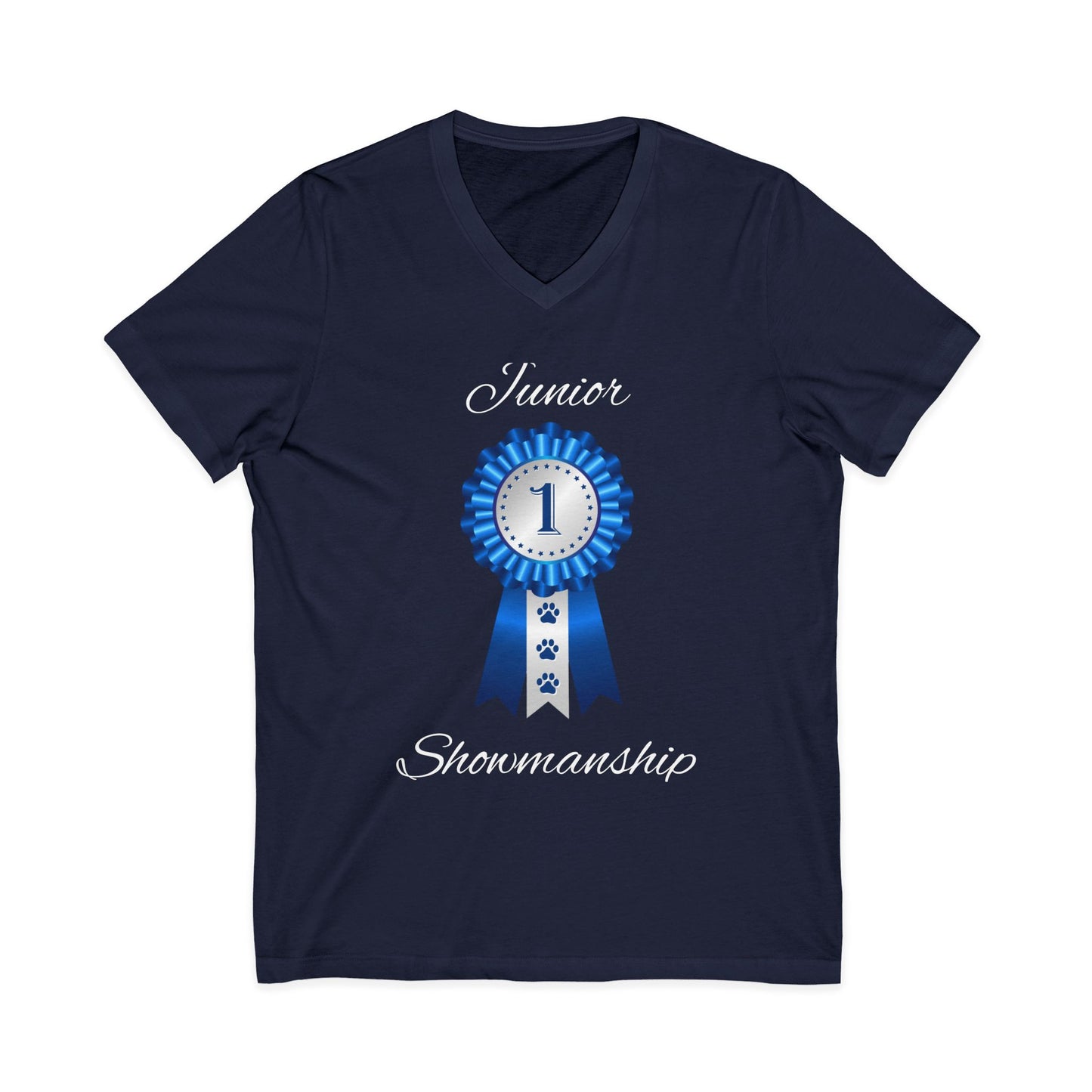 Junior Showmanship Unisex Short Sleeve V-Neck Tee