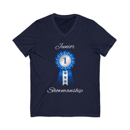 Junior Showmanship Unisex Short Sleeve V-Neck Tee