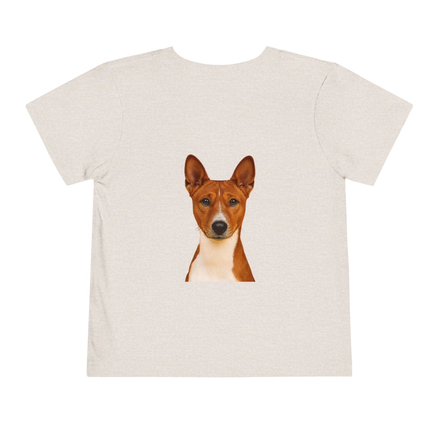 Basenji Head Toddler Unisex Short Sleeve Crewneck Tee