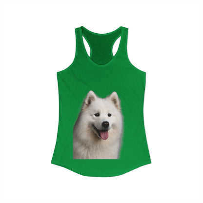 Samoyed Head Women's Racerback Tank