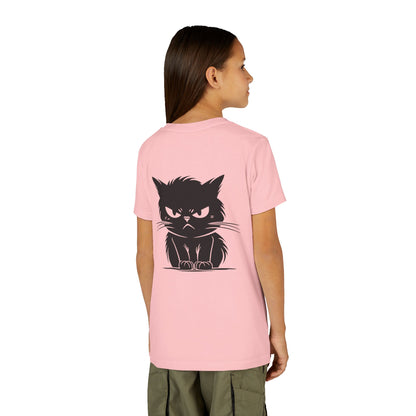 Angry Cat Youth Unisex Short Sleeve Crewneck Tee