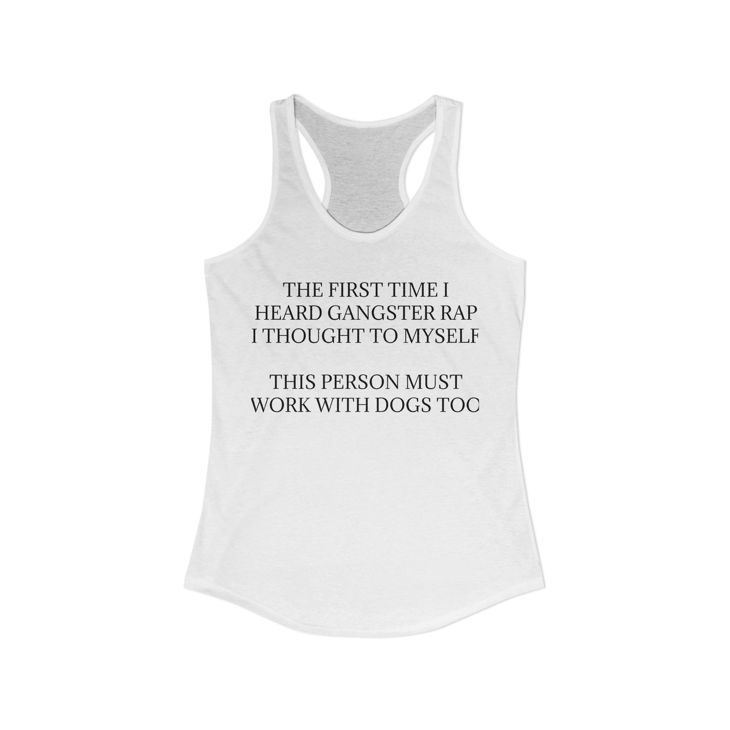 Gangster Rap Women's Racerback Tank