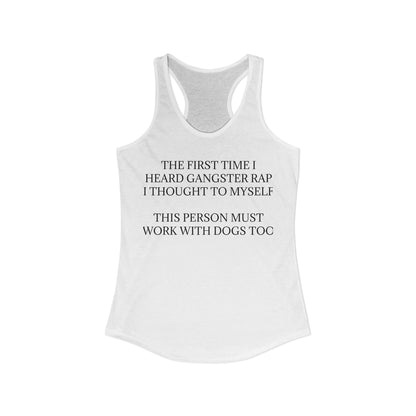 Gangster Rap Women's Racerback Tank