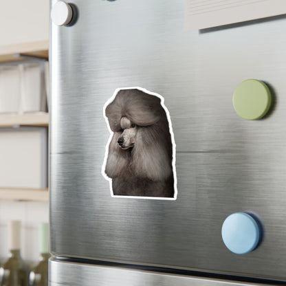 Poodle Head Vinyl Decal