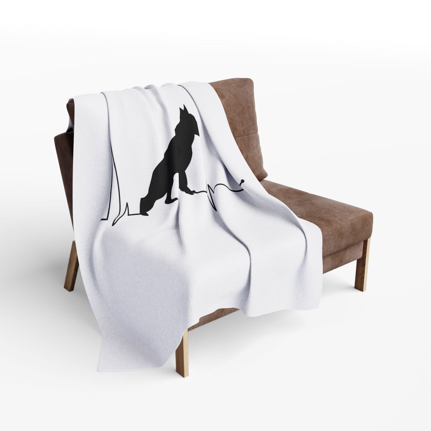 My Heart Beats For German Shepherds Arctic Fleece Blanket