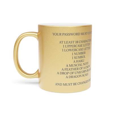 Password Metallic Coffee Mug