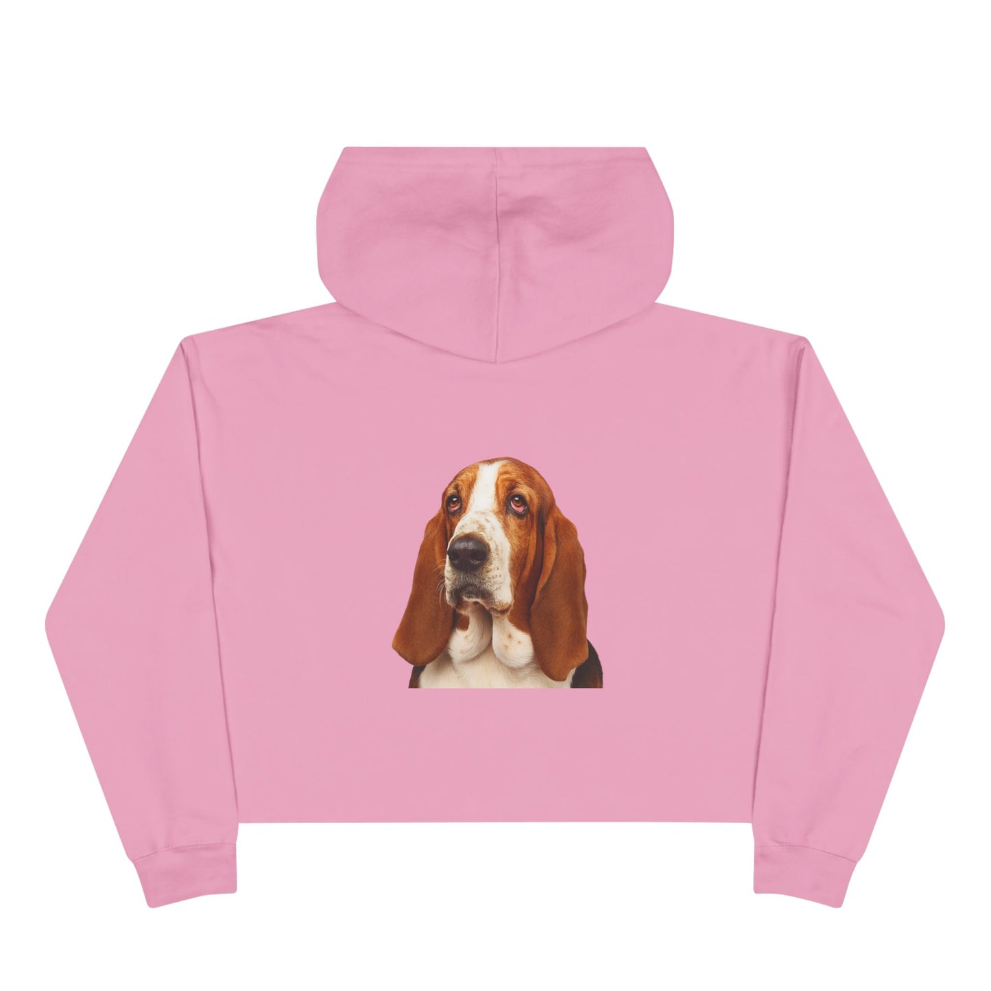 Basset Head Women's Crop Hoodie