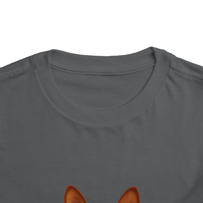 Basenji Head Toddler Unisex Short Sleeve Crewneck Tee