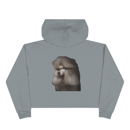 Poodle Head Women's Crop Hoodie