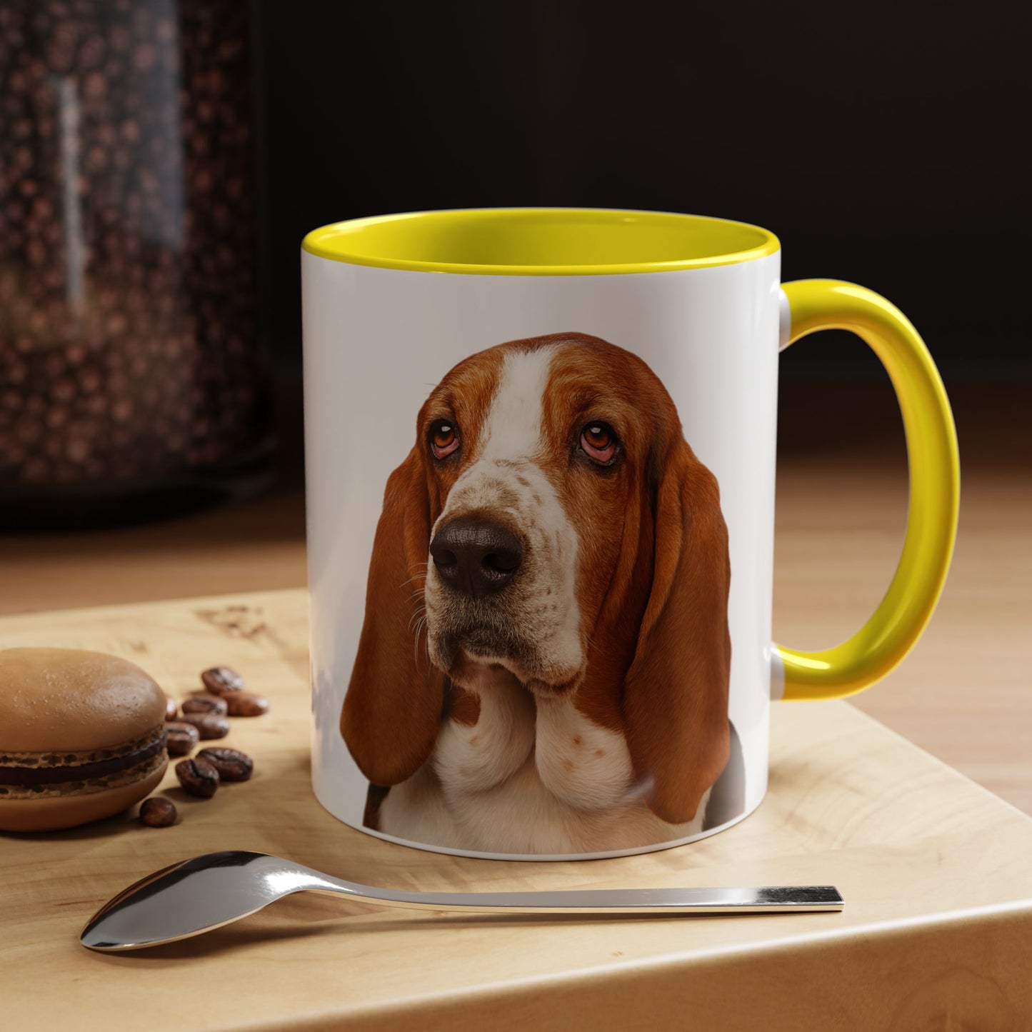 Basset Head 2-Tone Coffee Mug