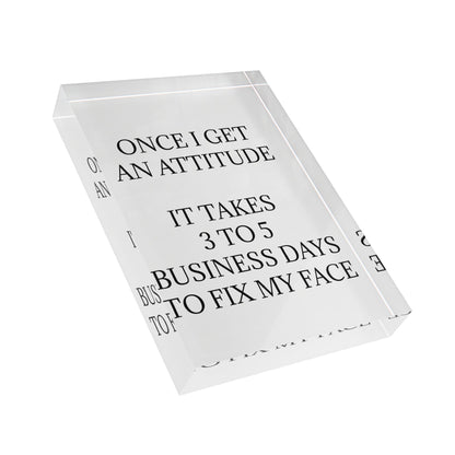Fix My Face Acrylic Photo Block