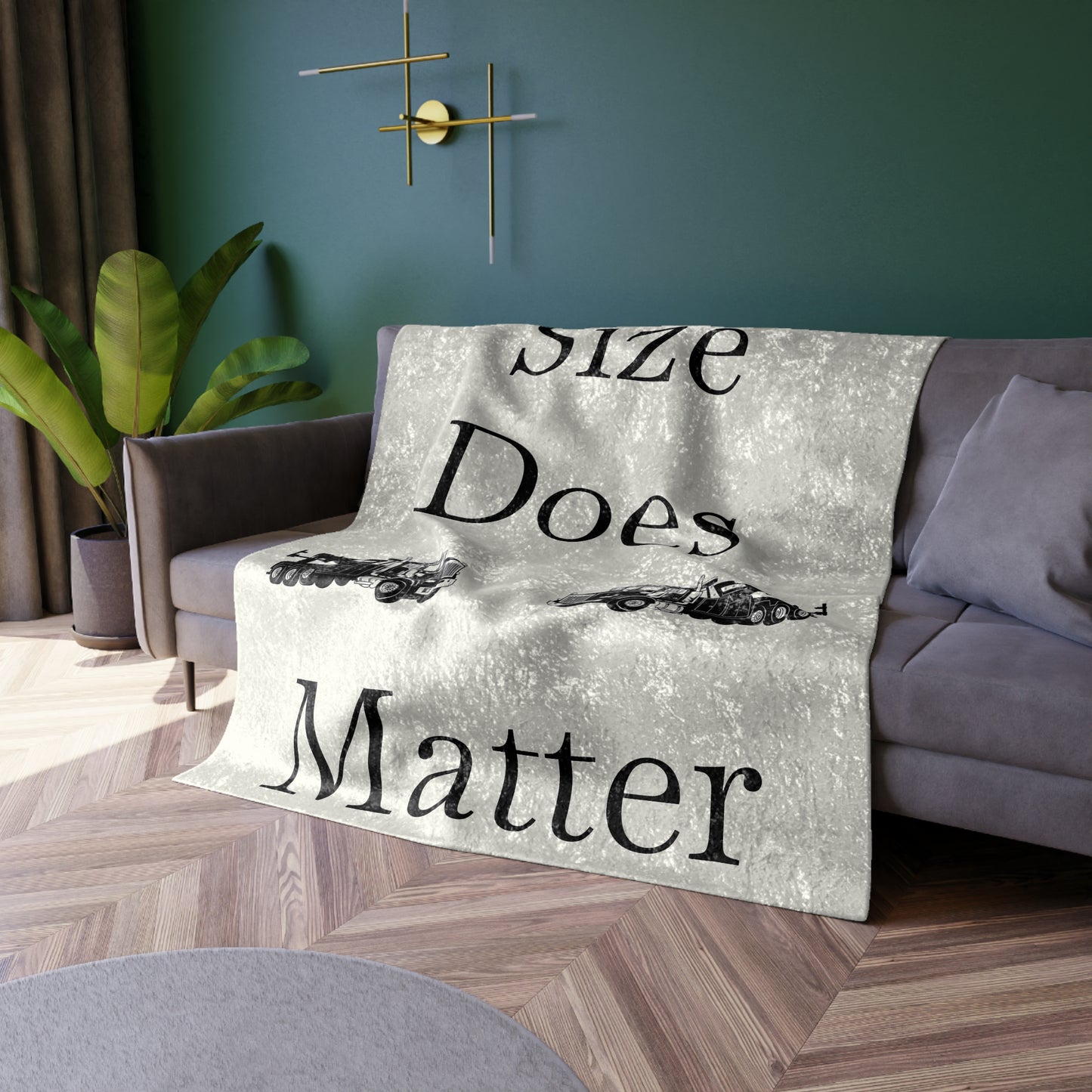 Size Does Matter Crushed Velvet Blanket