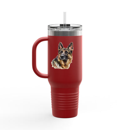 German Shepherd Head Insulated Travel Mug