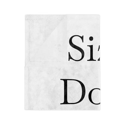 Size Does Matter Velveteen Microfiber Blanket