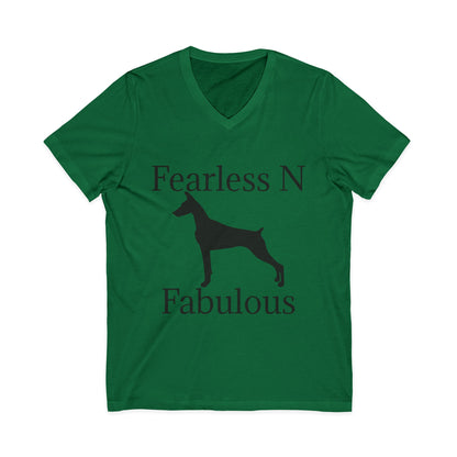 Fearless N Fabulous Unisex Short Sleeve V-Neck Tee
