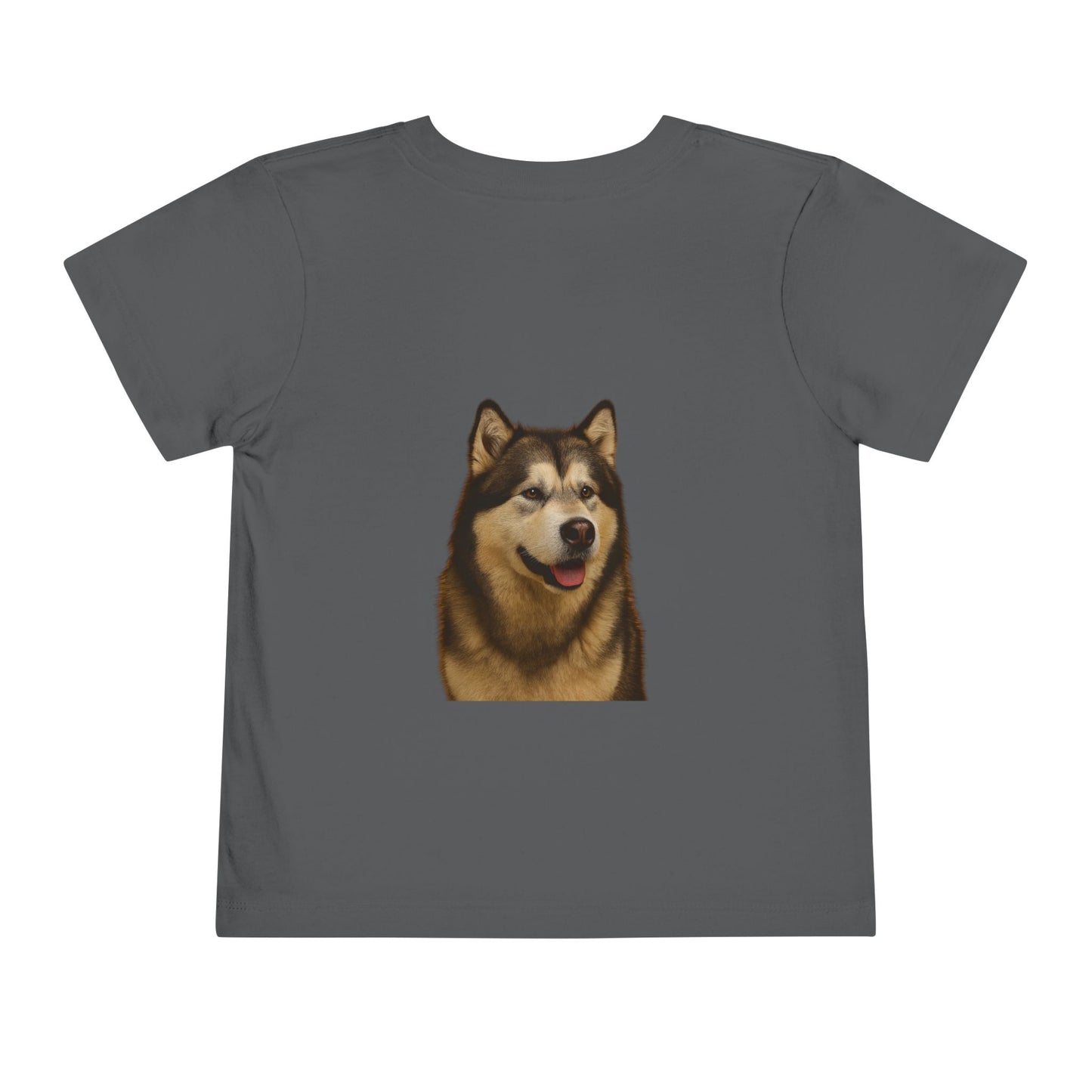Malamute Head Toddler Unisex Short Sleeve Crewneck Tee