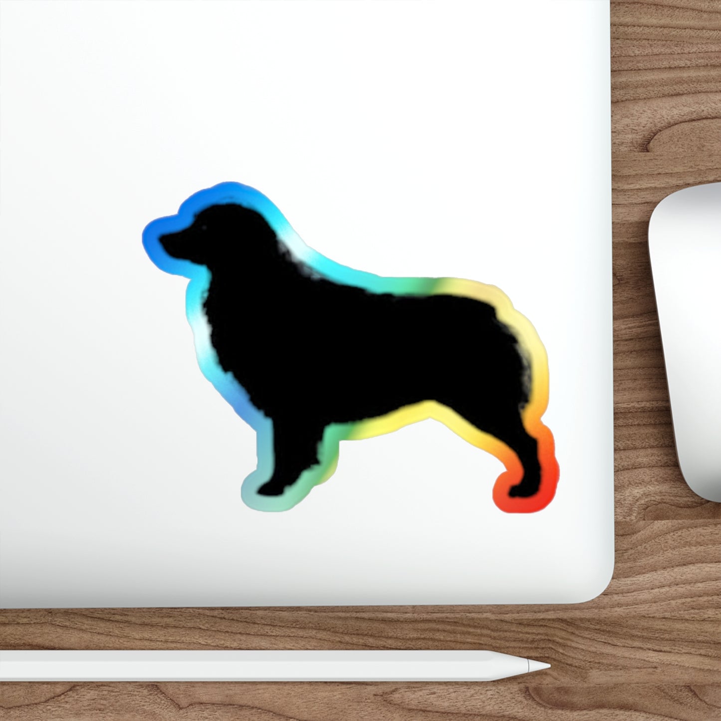 Aussie Silhouette Holographic Sticker