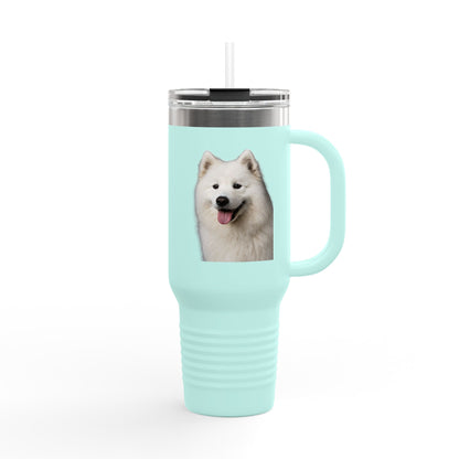 Samoyed Head Insulated Travel Mug