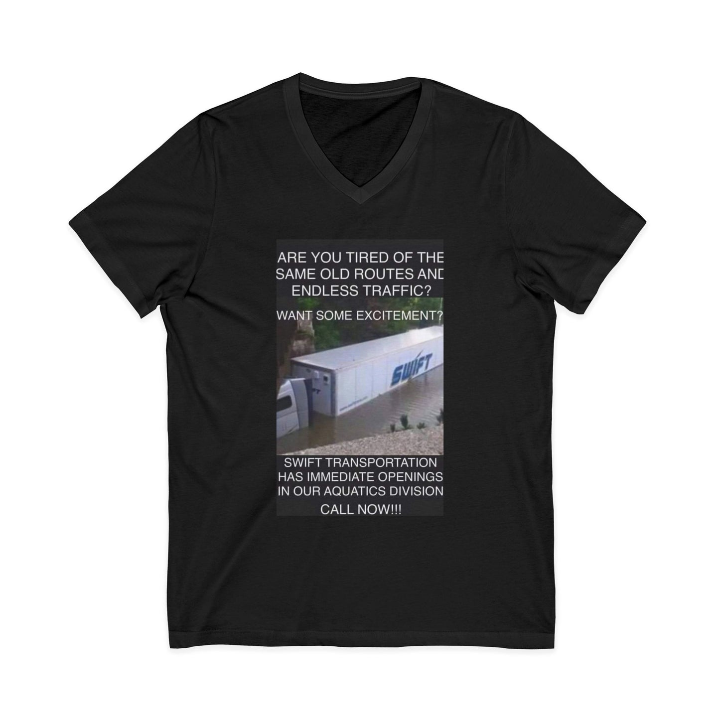 Swift Aquatics Unisex Short Sleeve V-Neck Tee