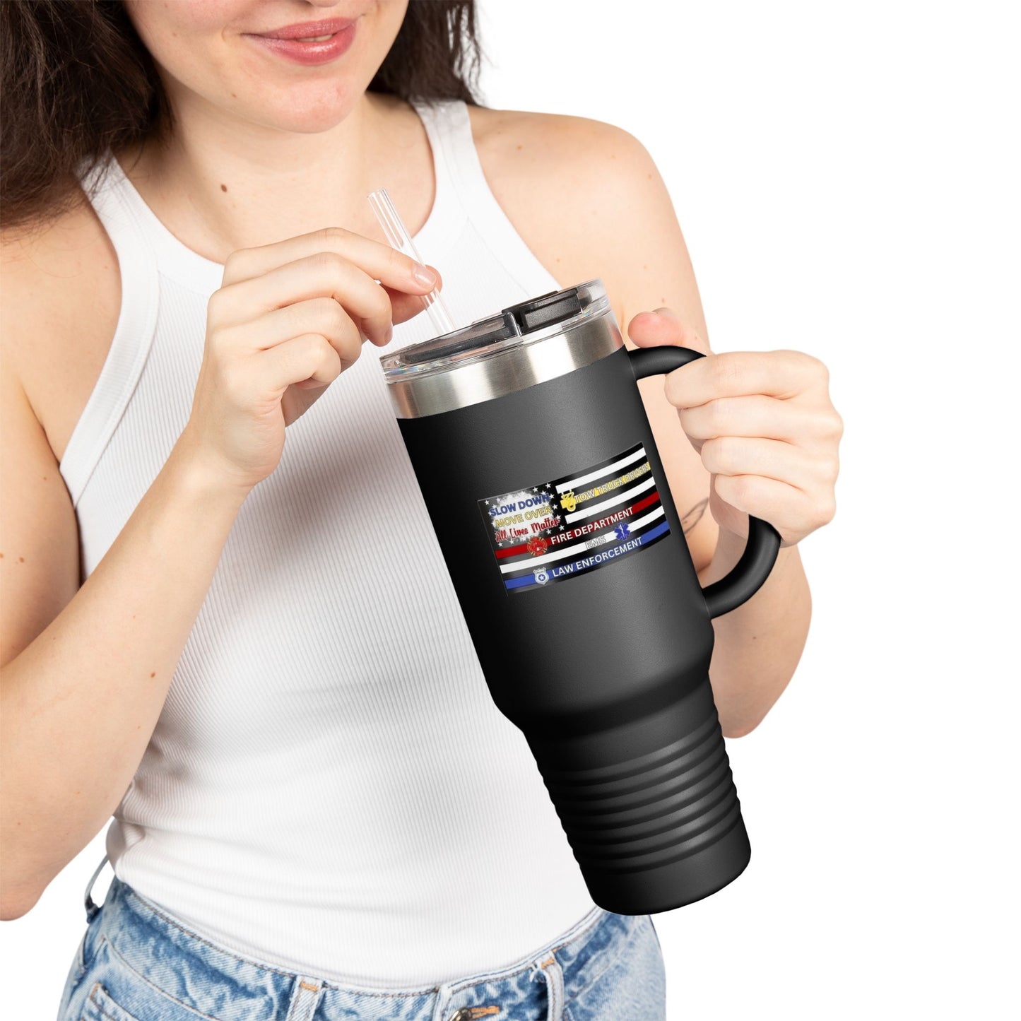 Sow Down Move Over Flag Insulated Travel Mug