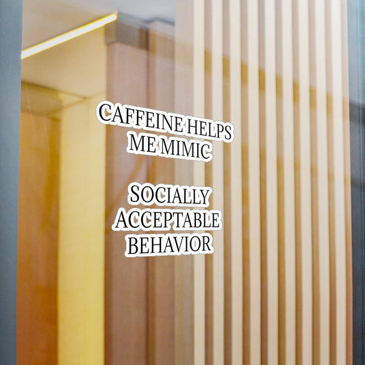 Socially Acceptable Vinyl Decal