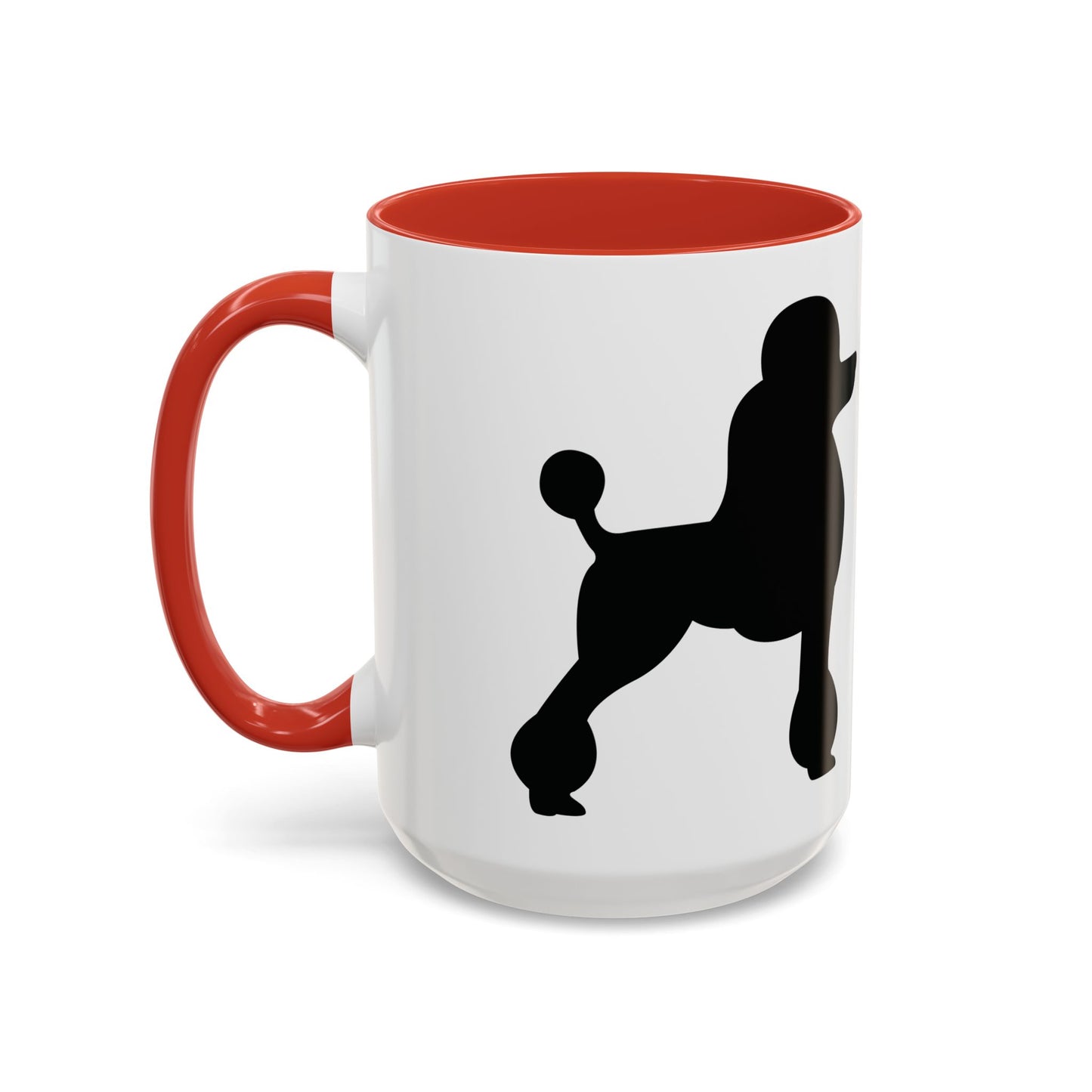 Poodle Silhouette 2-Tone Coffee Mug
