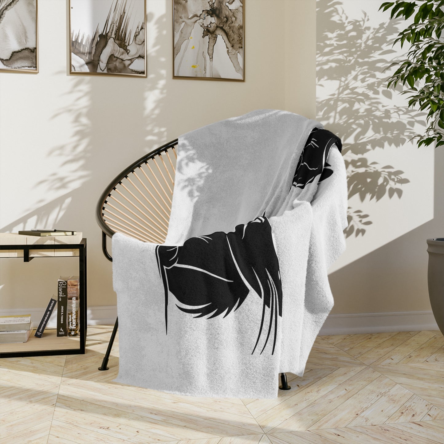 Angry Cat Velveteen Microfiber Blanket