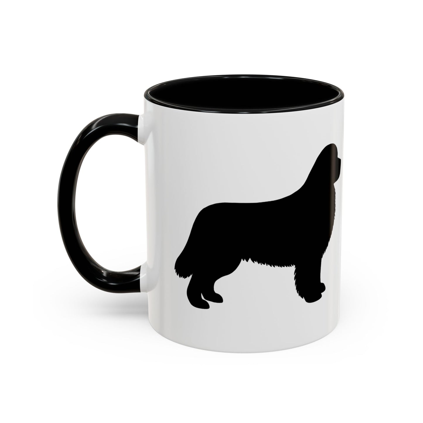 Newfie Silhouette 2-Tone Coffee Mug