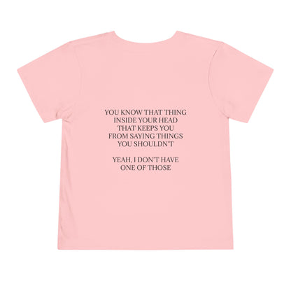 No Filter Toddler Unisex Short Sleeve Crewneck Tee