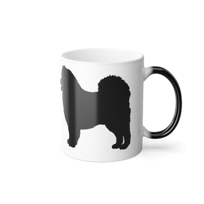 Samoyed Silhouette Color Changing Mug